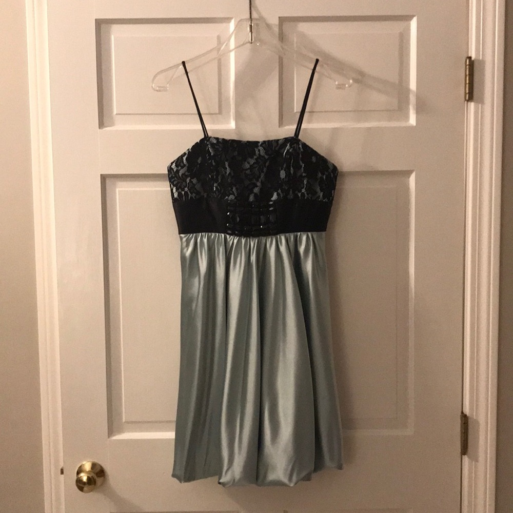 Green cocktail dress